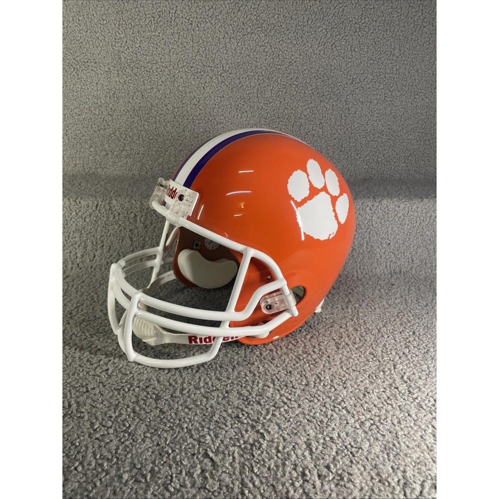 CLEMSON TIGERS NCAA Riddell Full Size Authentic Football Helmet